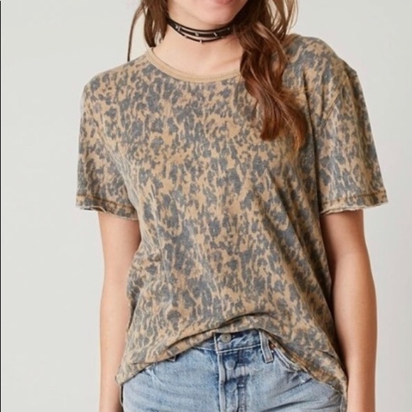 free people leopard shirt